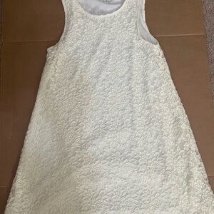 SOCIALITE Ivory Color Floral Lace Lined Sleeveless Dress - Size M